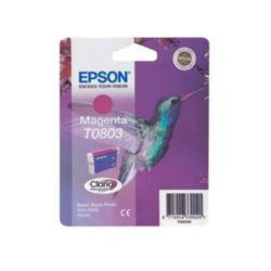 Epson Hummingbird T0803 Claria Photographic Ink, Ink Cartridge, Magenta Single Pack, C13T08034010